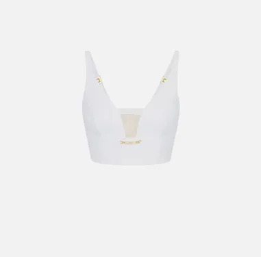 Elisabetta Franchi Top in Crêpe con Dettaglio Gioiello  | BorotalcoCag 2