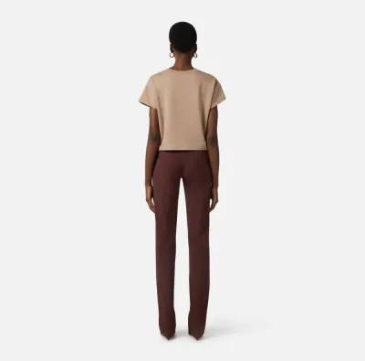 Elisabetta Franchi Pantaloni in tessuto tecnico bielastico con cintura