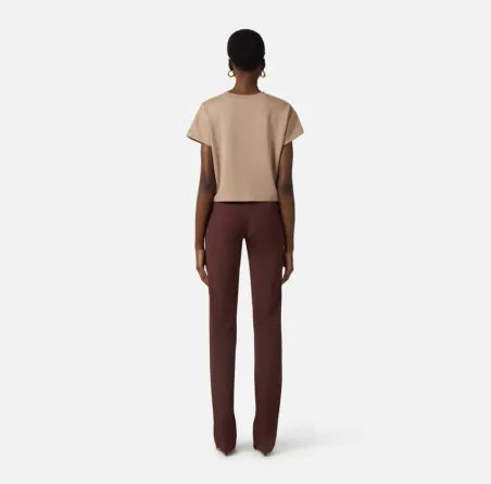 Elisabetta Franchi Pantaloni in tessuto tecnico bielastico con cintura