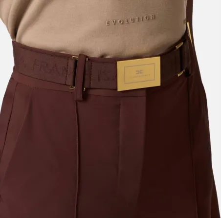 Elisabetta Franchi Pantaloni in tessuto tecnico bielastico con cintura