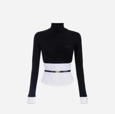 Elisabetta Franchi – Maglia in viscosa e popeline di cotone  | Borotal 2