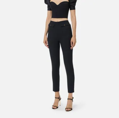 Elisabetta Franchi Pantaloni in doppio crêpe  | BorotalcoCagliari.it