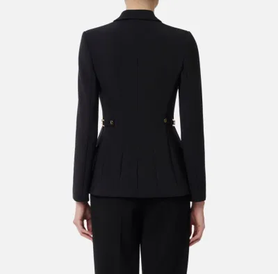 Elisabetta Franchi – Giacca in crêpe leggero con dettagli gioiello  | 