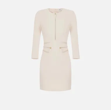 Elisabetta Franchi – Abito in doppio crêpe con zip  | BorotalcoCagliar 2