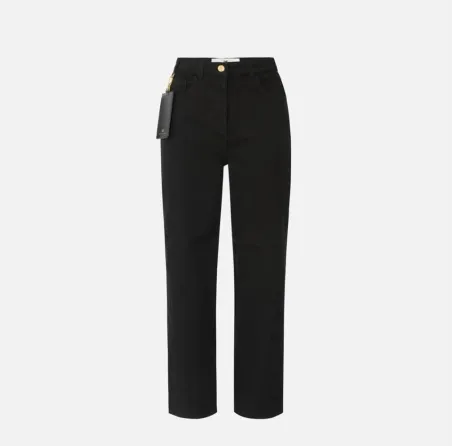 Elisabetta Franchi – Jeans in drill di cotone dal taglio sartoriale  |