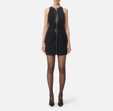 Elisabetta Franchi  Abito in doppio crêpe con dettagli craquelé 2