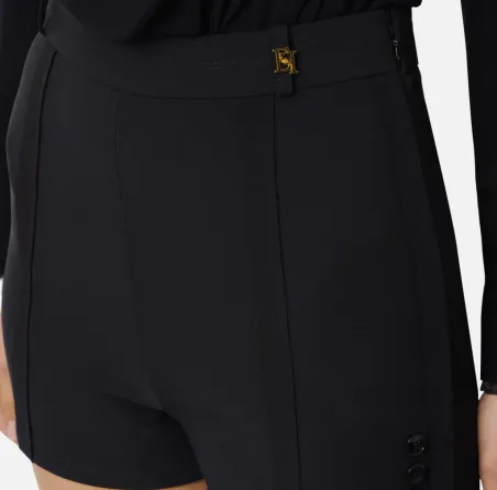 Elisabetta Franchi Shorts in crêpe leggero con tessuto a taglio vivo  