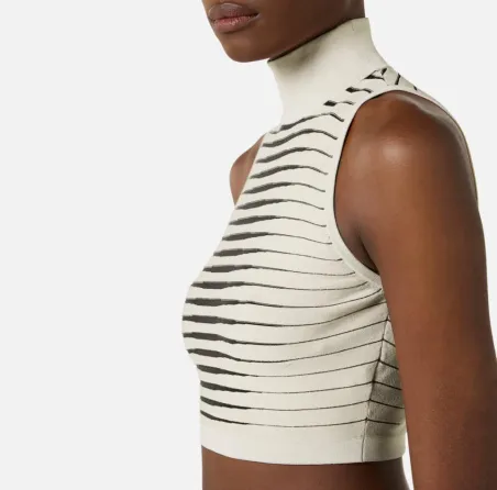 Elisabetta Franchi Top in maglia a righe dégradé  | BorotalcoCagliari.
