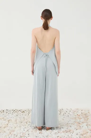 Eleh Pantaloni Ampi Azzurri con Pences e Vita Alta  | BorotalcoCagliar