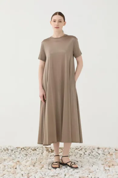 Eleh Abito midi fluido con manica corta  | BorotalcoCagliari.it