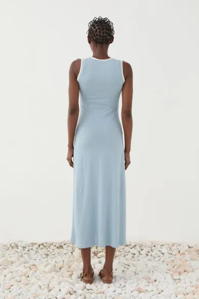 ELEH Abito midi smanicato in maglia fluida  | BorotalcoCagliari.it