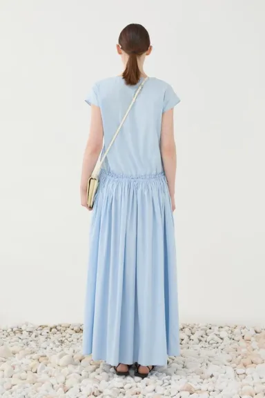 ELEH Abito lungo con vita arricciata  | BorotalcoCagliari.it