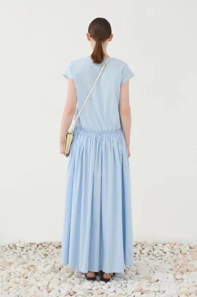 ELEH Abito lungo con vita arricciata  | BorotalcoCagliari.it