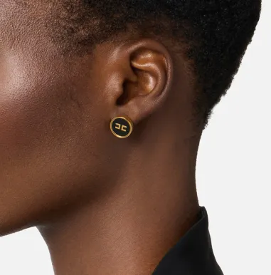 ELISABETTA FRANCHI Orecchini con logo  | BorotalcoCagliari.it 2