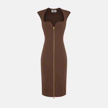 Elisabetta Franchi Abito in doppio crêpe stretch  | BorotalcoCagliari. 2