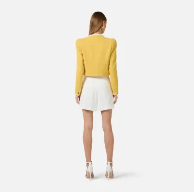 Giacca in crêpe leggero con piping 3D  | BorotalcoCagliari.it