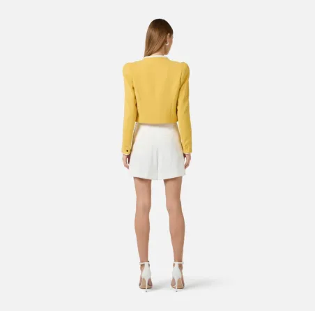 Giacca in crêpe leggero con piping 3D  | BorotalcoCagliari.it