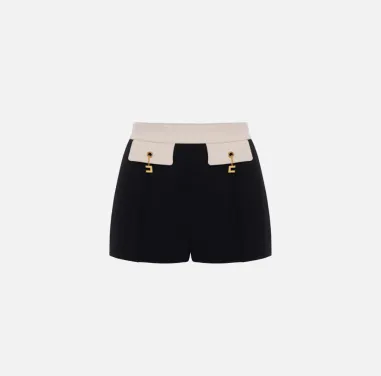 Elisabetta Franchi – Shorts color-block in doppio crêpe  | BorotalcoCa 2