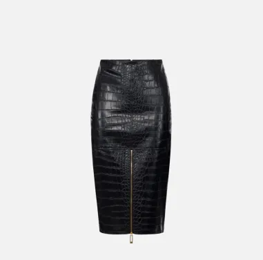 Elisabetta Franchi Gonna con texture stampa cocco 2