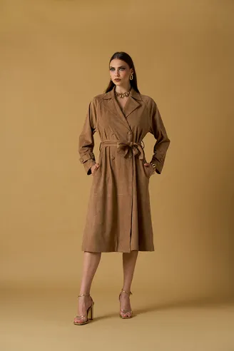 No Secrets Trench scamosciato con cintura  | BorotalcoCagliari.it 2