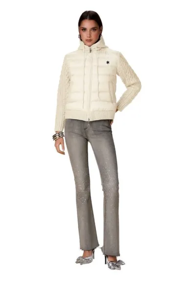 Piumino corto con maniche in maglia  No Secrets