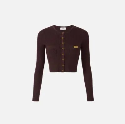Elisabetta Franchi Cardigan in maglia a micro-trecce  | BorotalcoCagli
