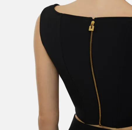 ELISABETTA FRANCHI Top in doppio crêpe stretch  | BorotalcoCagliari.it