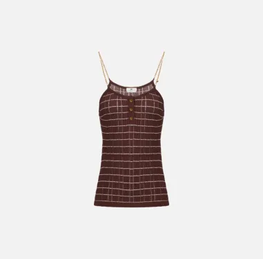 ELISABETTA FRANCHI Top in maglia a righe con catene  | BorotalcoCaglia