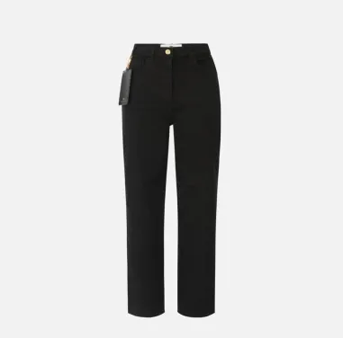 Elisabetta Franchi – Jeans in drill di cotone dal taglio sartoriale  |