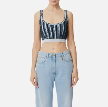 Top in viscosa con micro ruches Elisabetta Franchi  | BorotalcoCagliar 2