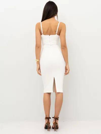 Abito in crêpe con fiocchi in raso Elisabetta Franchi  | BorotalcoCagl