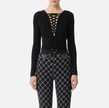 Body in jersey con lacci Elisabetta Franchi  | BorotalcoCagliari.it 2