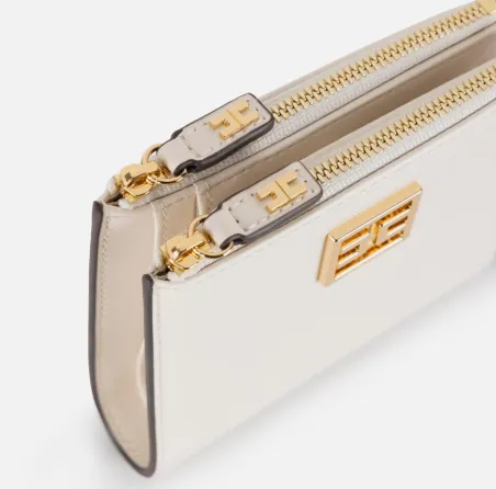 Portafoglio con zip e placca logo Elisabetta Franchi  | BorotalcoCagli