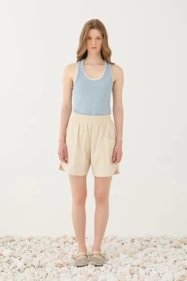 ELEH Top con profili a contrasto dal design minimal  | BorotalcoCaglia