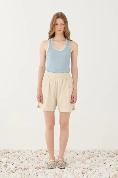 ELEH Top con profili a contrasto dal design minimal  | BorotalcoCaglia