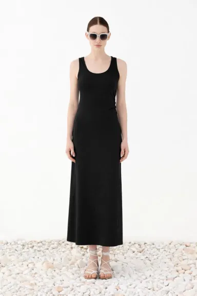 ELEH Abito lungo smanicato aderente in jersey  | BorotalcoCagliari.it