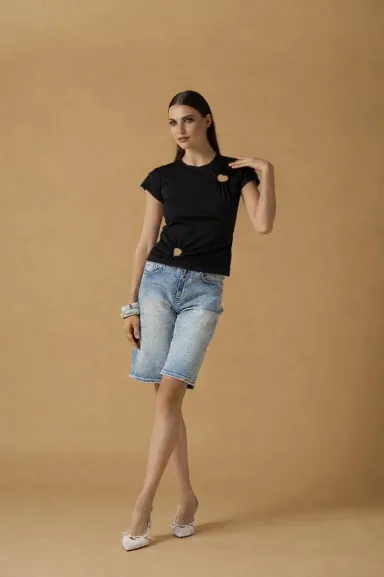 NO SECRETS T-shirt con cuori  | BorotalcoCagliari.it