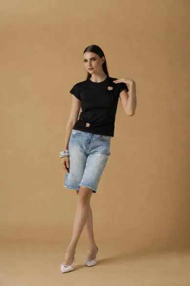 NO SECRETS T-shirt con cuori  | BorotalcoCagliari.it