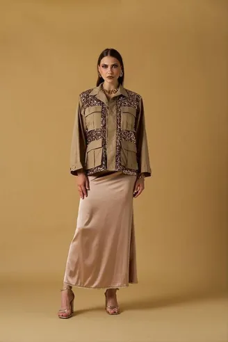 NO SECRETS Sahariana in Cotone con Paillette  | BorotalcoCagliari.it