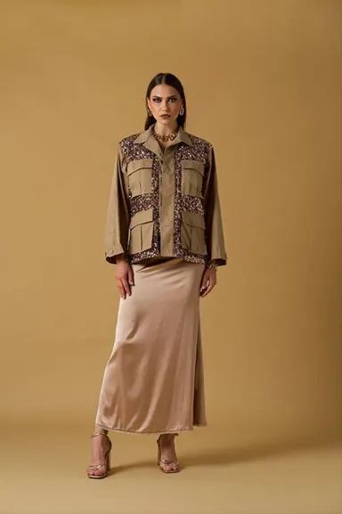 NO SECRETS Sahariana in Cotone con Paillette  | BorotalcoCagliari.it