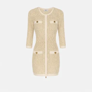 Elisabetta Franchi Mini abito in maglia bouclé  | BorotalcoCagliari.it 2