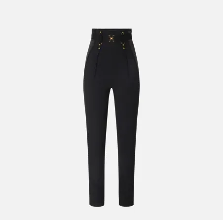Elisabetta Franchi Pantaloni bustier in crêpe leggero e raso  | Borota