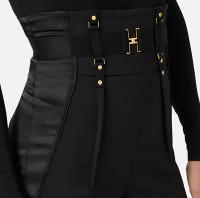 Elisabetta Franchi Pantaloni bustier in crêpe leggero e raso  | Borota