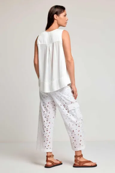 ICONIQUE Canotta asimmetrica donna elegante  | BorotalcoCagliari.it