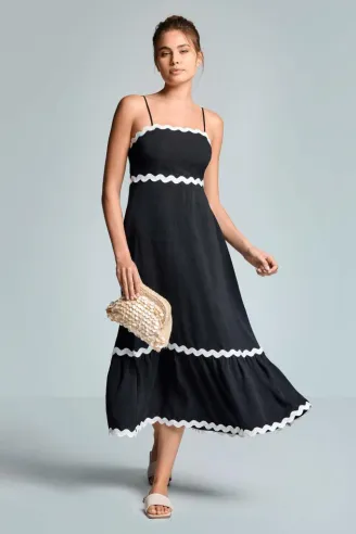 ICONIQUE Abito lungo smerli elegante donna  | BorotalcoCagliari.it 2