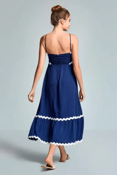 ICONIQUE Abito lungo smerli elegante donna  | BorotalcoCagliari.it