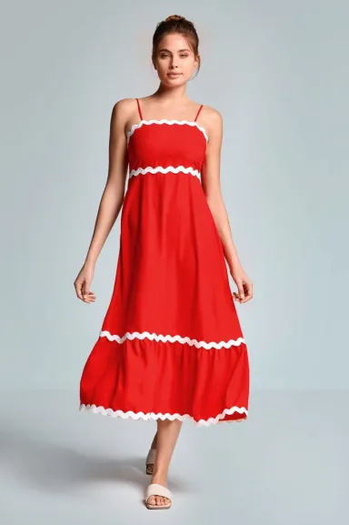 ICONIQUE Abito lungo smerli elegante donna  | BorotalcoCagliari.it