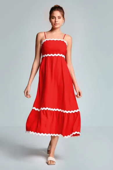 ICONIQUE Abito lungo smerli elegante donna  | BorotalcoCagliari.it