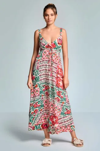 ICONIQUE Abito multicolor bretelle elegante donna  | BorotalcoCagliari 2