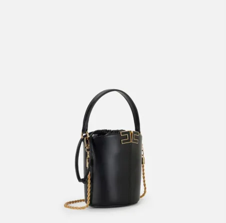 ELISABETTA FRANCHI Borsa a secchiello con dettaglio logo  | BorotalcoC
